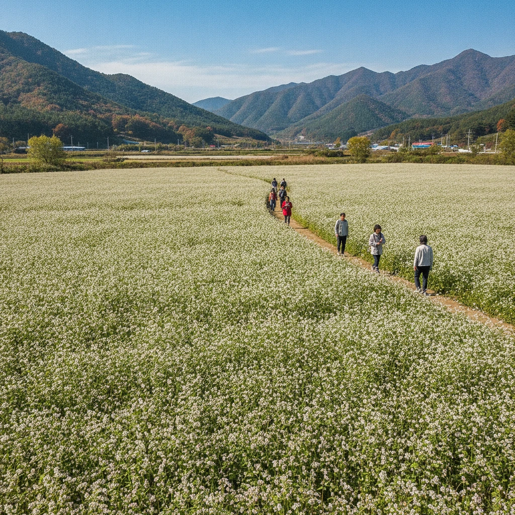 Traditional Korean Festival Landscape